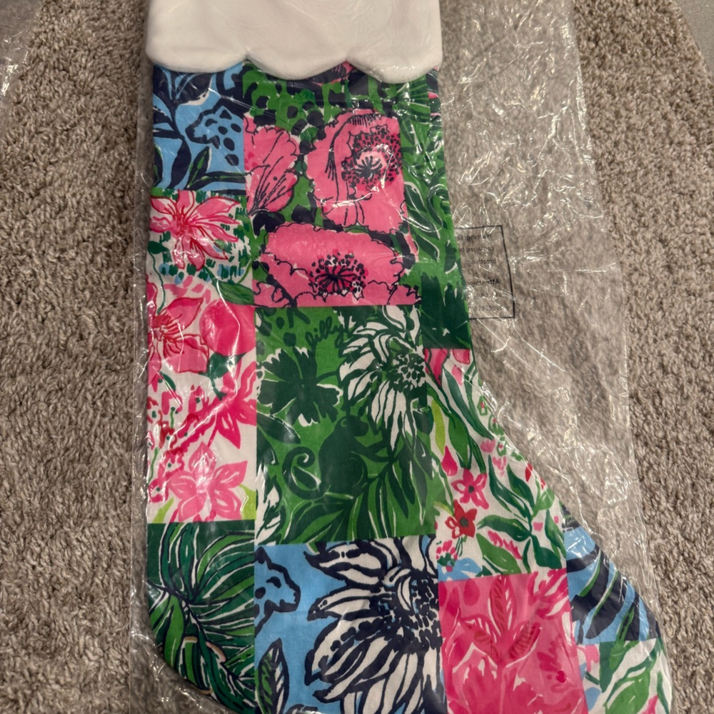 Lilly Pulitzer Christmas stocking